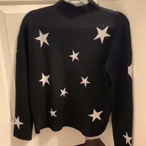 Black and white star sweater